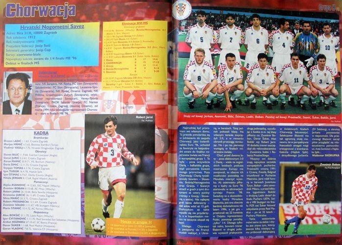 Pilka Nozna magazine Fan's Guide - Teams of FIFA World Cup'98 ...