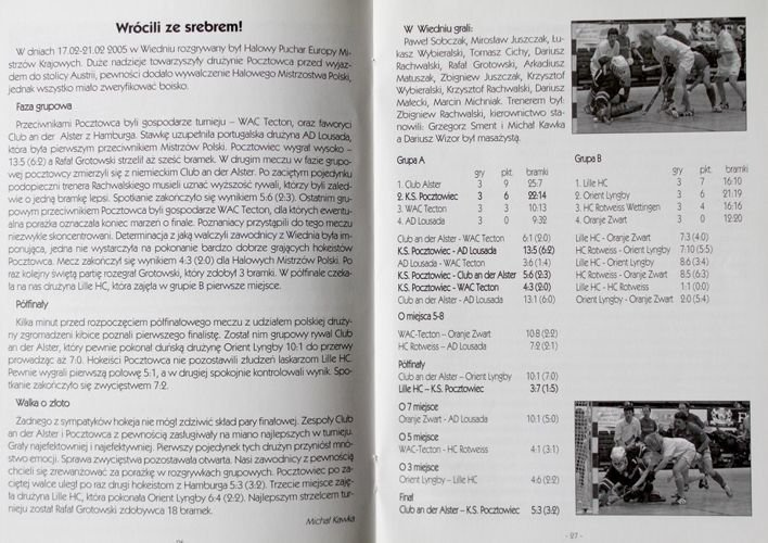 "Pocztowiec. Field Hockey" magazine nr 25 (season 2004/2005