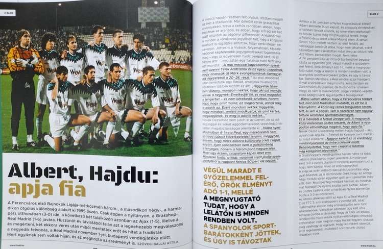 UEFA Champions League 2020/2021 Ferencvaros TC. Green-Whites Magazine  (November 2020)