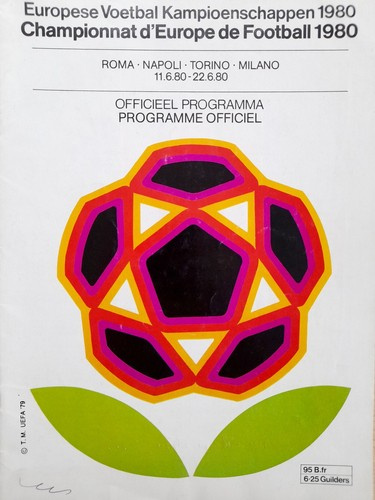 UEFA European Championships 1980 official programme Football
