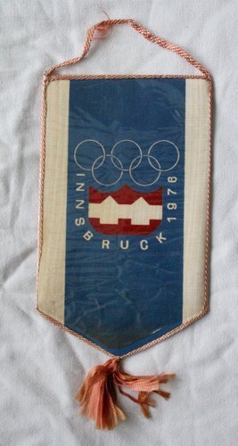 Xii Winter Olympic Games Innsbruck 1976 Pennant Pennants Commemorative Olympic Memorabilia 9354