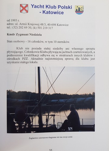 yacht klub polski zalew zemborzycki