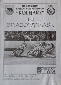 1/2 Brown Helmet speedway official programme (24.06.1999)