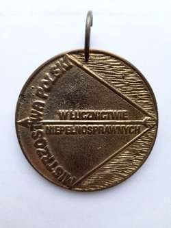 1999 Polish Championships in Archery with Disabilities medal