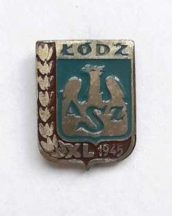 40 years of Academic Sport Club Lodz badge (lacquer)