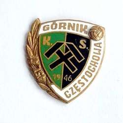 45 years of KS Gornik Czestochowa badge (enamel, signature)