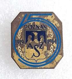 65 years of Poznan Academic Sport Association 1919-1984 badge (lacquer)