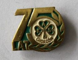 75 years of AKS Chorzow badge (lacquer)