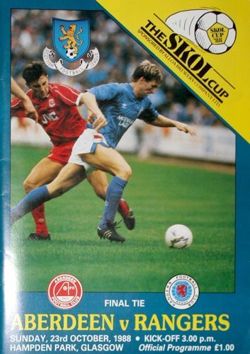 Aberdeen FC - Rangers FC Scottish League Cup Final (23.10.1988)