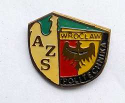 Academic Sport Association Politehnica Wroclaw badge (lacquer)