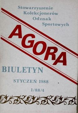 "Agora" - Bulletin of Sport Souvenirs Collectors Association - volume 1(4)/1988