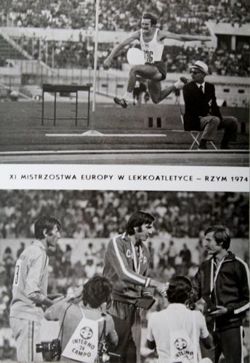 Andrzej Sontag (athletics) - The Bronze medalist of XI European Championships Rome 1974