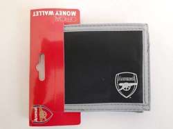 Arsenal FC multi pocket black/grey canvas wallet (official product)