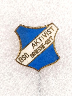 BSG Aktivist Brieske-Ost badge (East Germany, enamel)