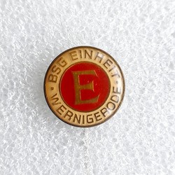 BSG Einheit Wernigerode badge (East Germany, epoxy)