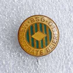 BSG Messgeräte Beierfeld badge (East Germany, epoxy)