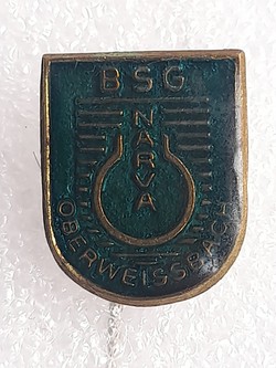 BSG Narva Oberweissbach badge (East Germany, epoxy)