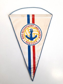 BSG Schiffahrt und Hafen Rostock old pennant (DDR)