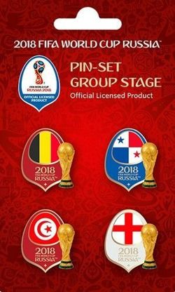 Badges 2018 FIFA World Cup Russia Group G set (official product)