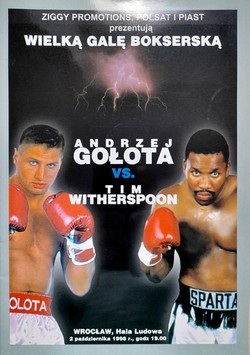 Boxing Fight Andrzej Golota vs Tim Witherspoon (Wroclaw, 2.10.1998) official programme