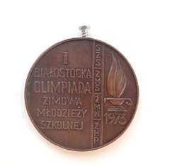 Bronze Medal of the 1st Białystok School Youth Winter Olympics 1973