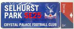 Crystal Palace FC - Selhurst Park street sign (official product)