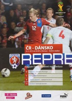 Czech Republic - Denmark World Cup qualification 2014 official programme (22.03.2013) 
