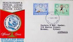 FDC Envelope Summer Olympic Games Mexico 1968 (New Zealand)