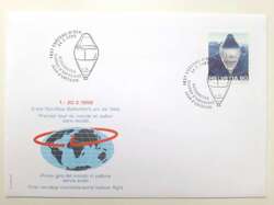 FDC envelope The first non-stop balloon flight around the world (1-20/03/1999)