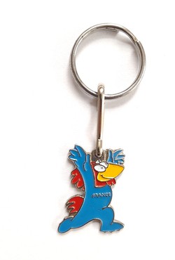 FIFA World Cup France 98 mascot Footix keyring (official product, with signature)