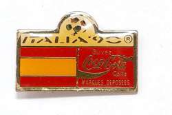 FIFA World Cup Italy'90, Spain National Football team badge (official product, signature)