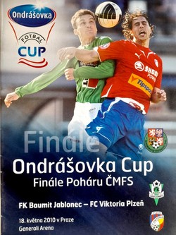 FK Jablonec - FC Viktoria Pilzno Czech Cup Final (18.5.2010)  match programme