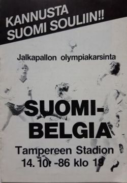 Finland – Sweden Summer Olympics qualifying official programme (14.10.1986) 