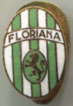 Floriana FC badge pin Malta Maltese Premier League vintage