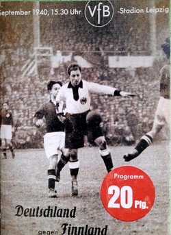Germany - Finland friendly match (01.09.1940) official programme reprint (limited edition)