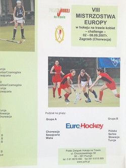 Guide of the 8th European Women's Field Hockey Championship - challenge (Zagreb, 2-8/09/2007)