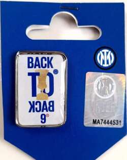 Inter Milan Back to Back. The 9th Coppa Italia badge (official product)