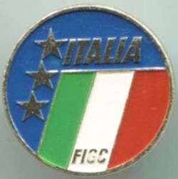 Italy National Football Federation badge pin vintage