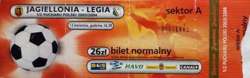 Jagiellonia Białystok - Legia Warszawa Polish Cup (13.04.2004) match ticket