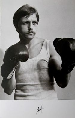 Janusz Krampa (boxing) - The Poland Champion 1975 featherweight postcard