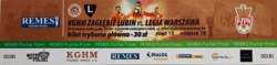 KGHM Zagłębie Lubin - Legia Warszawa Remes Polish Cup (30.04.2008) match ticket