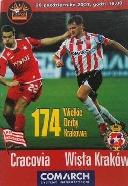 KS Cracovia - Wisla Cracow Orange Ekstraklasa (20.10.2007) official programme