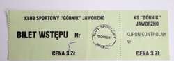 KS Górnik Jaworzno match ticket (old)