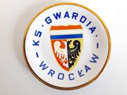 KS Gwardia Wroclaw decorative porcelain plate (Wawel Porcelain Factory)