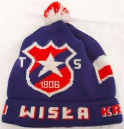 KS Piaseczno winter hat with a pompom 
