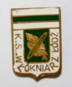KS Wlokniarz Lodz badge (enamel)