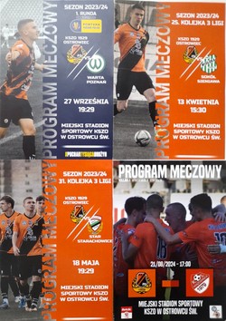 KSZO Ostrowiec Swietokrzyski league & Poland Cup 2023-2024 offiicial programmes