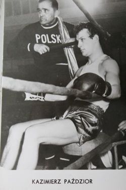 Kazimierz Pazdzior (boxing) postcard