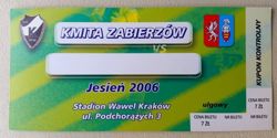Kmita Zabierzow II League ticket (Autumn 2006)