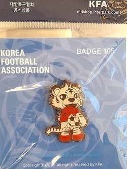 Korea National Football Team mascot Baekho badge (official product)